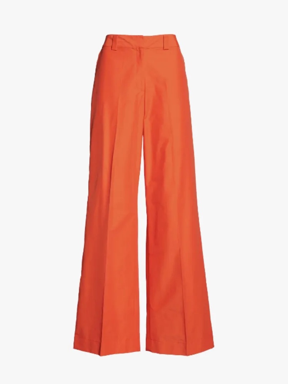 Commense Vibrant Orange Boot-Cut Wide Leg Pants Trousers - Size L - Picture 1 of 4